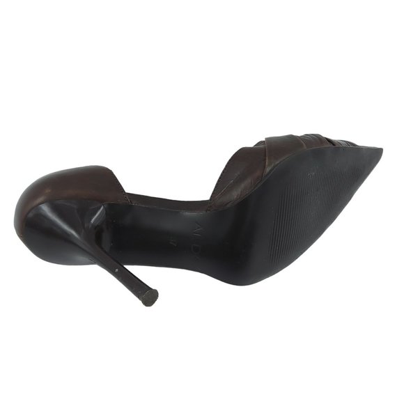Aldo Leather Brown Stiletto 4 inch High Heel Shoes Pointed Toe Women Size 37-6.5 - Picture 14 of 16